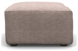 Heart of House Chloe Fabric Footstool - Oyster